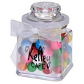 8 Oz. Plastic Jar w/ Rainbow Bubble Gum